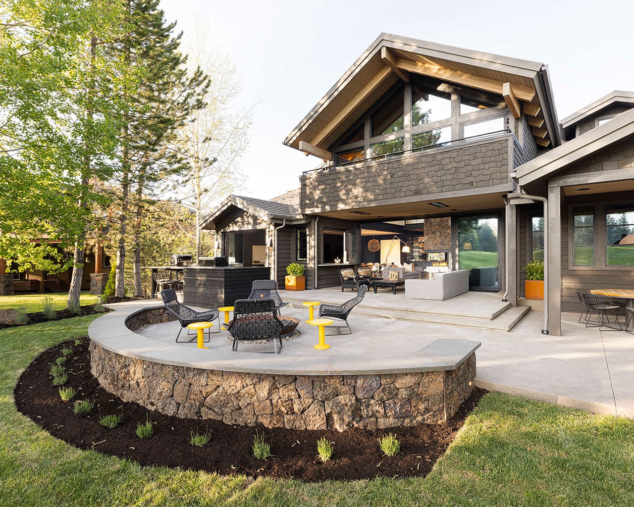 Exterior view of broken top home