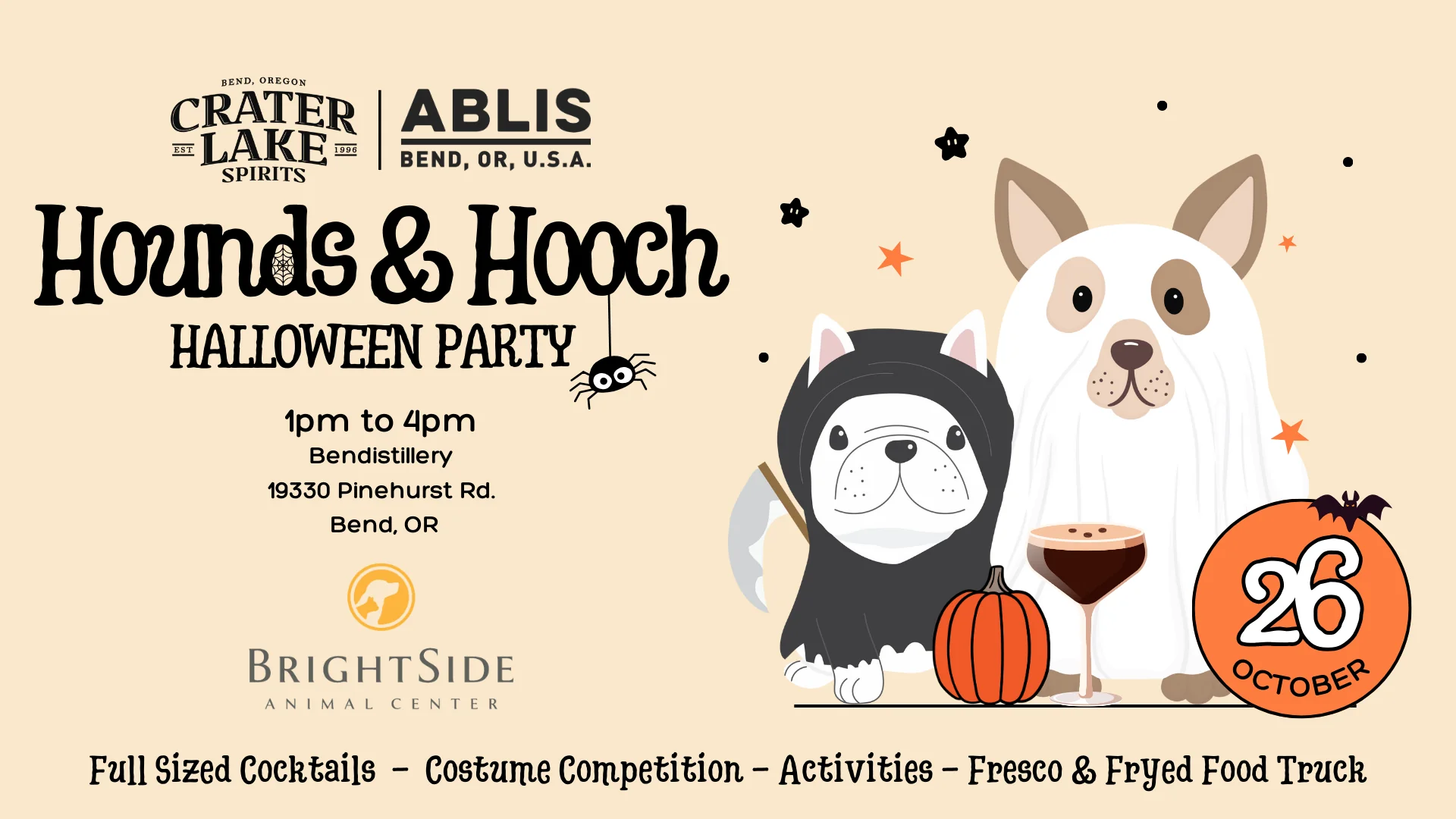 Hounds and hooch pet costume event at crater lake spirits