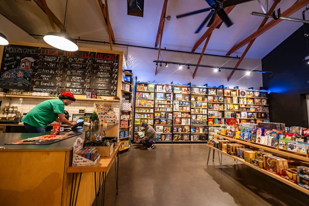 Inside Modern Games store in Bend