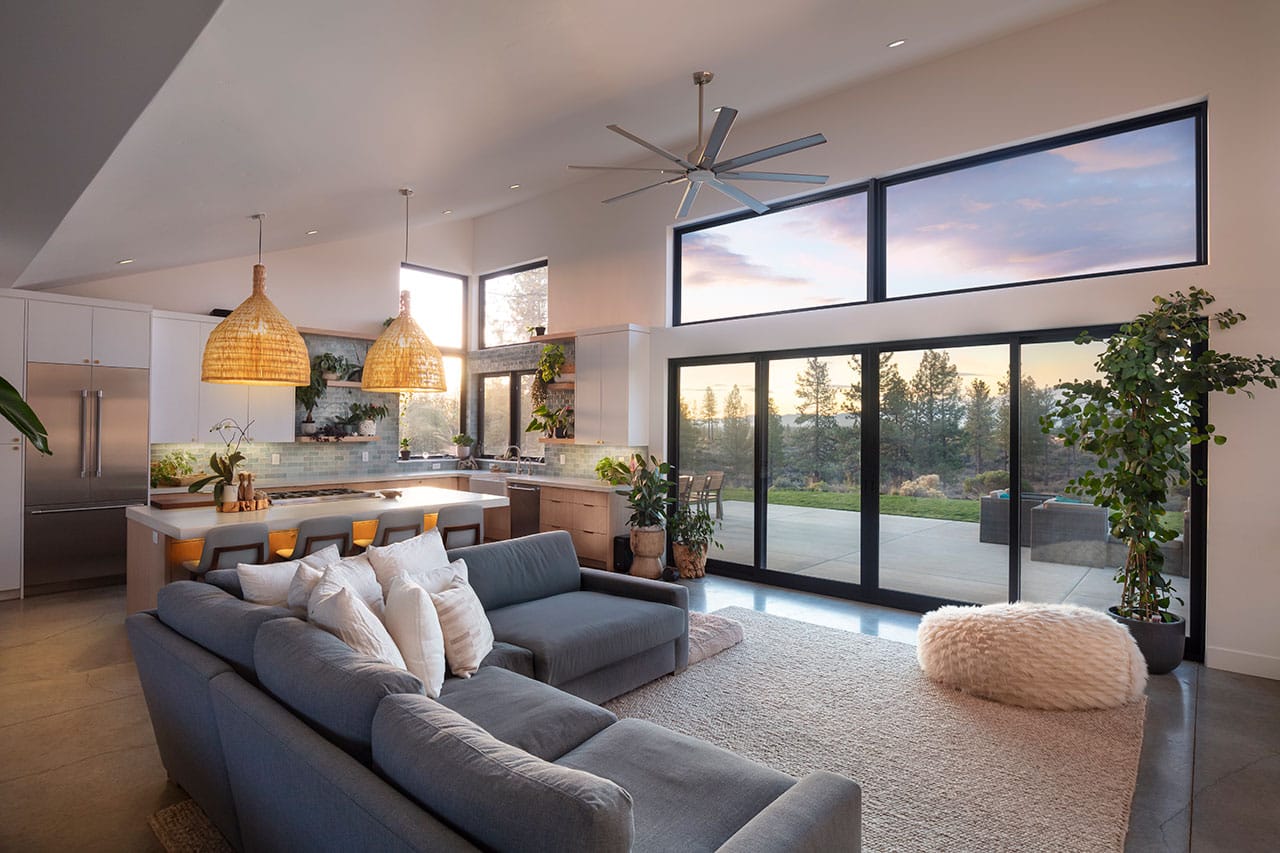 Living room by DH Builders Bend Oregon