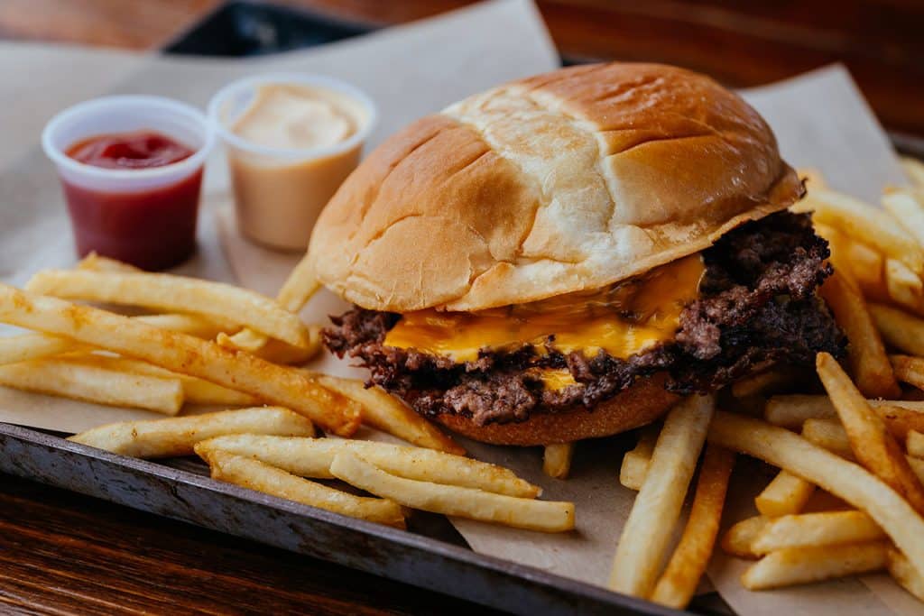 Americana Burger and Fries