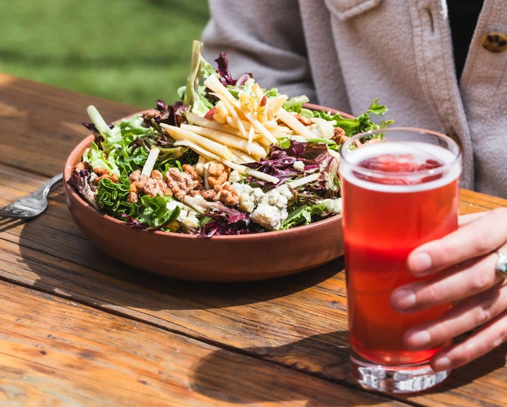 Jackson Bleu and Kombucha for lunch at Jacksons Corner