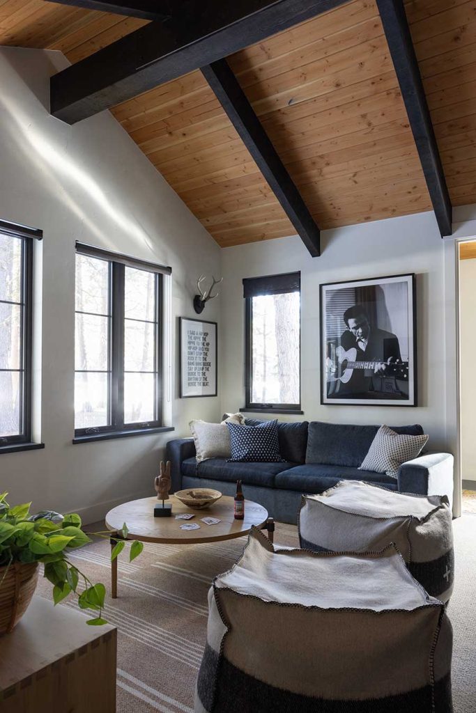 living room with lots of windows
