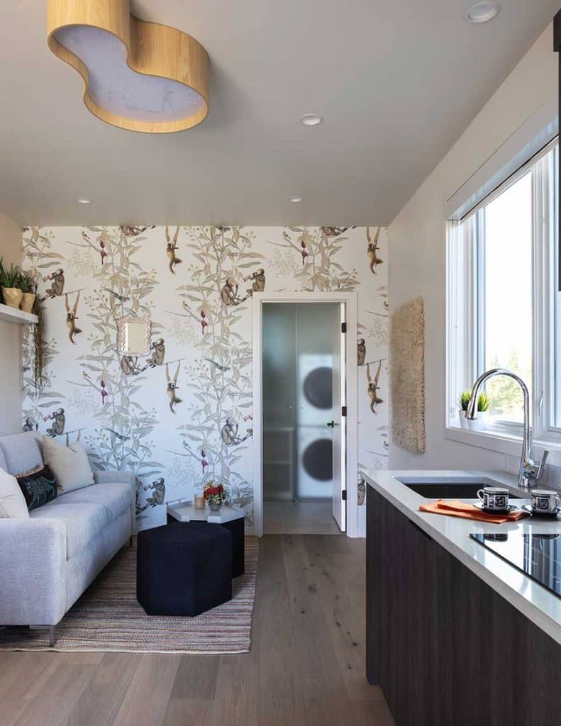 kitchen to bathroom