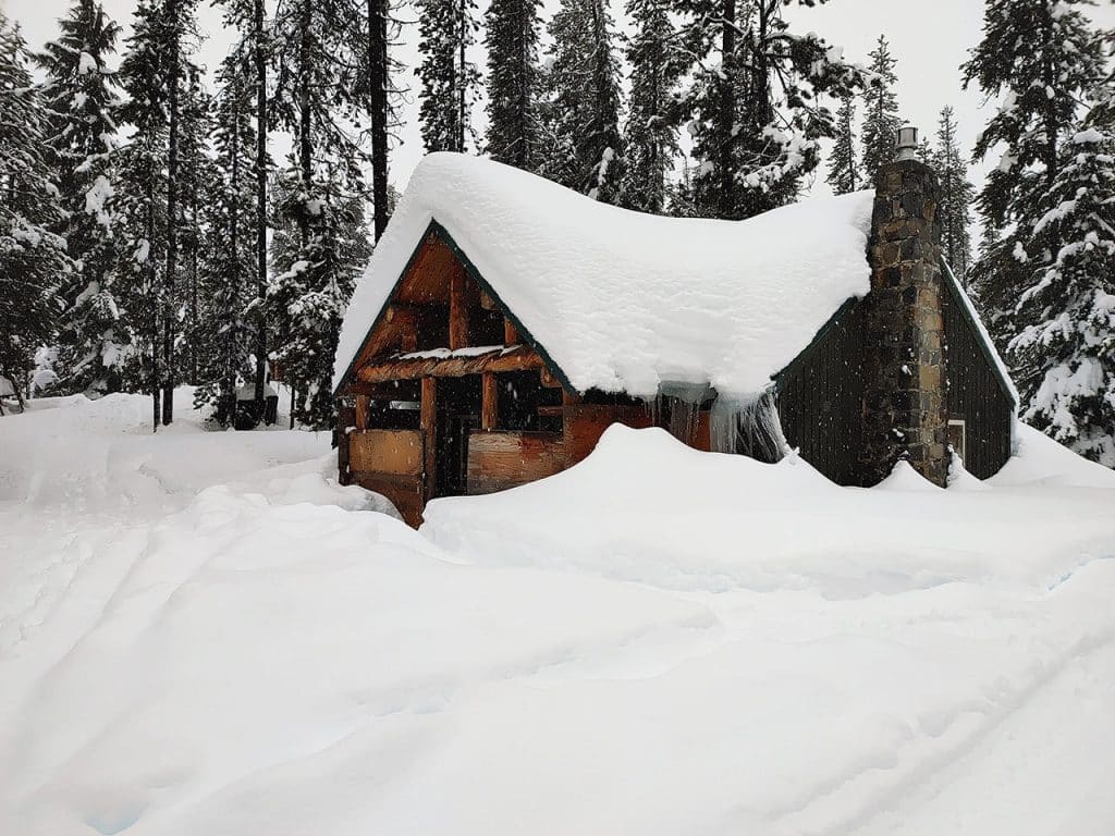 Elk Lake Lodge in Winter