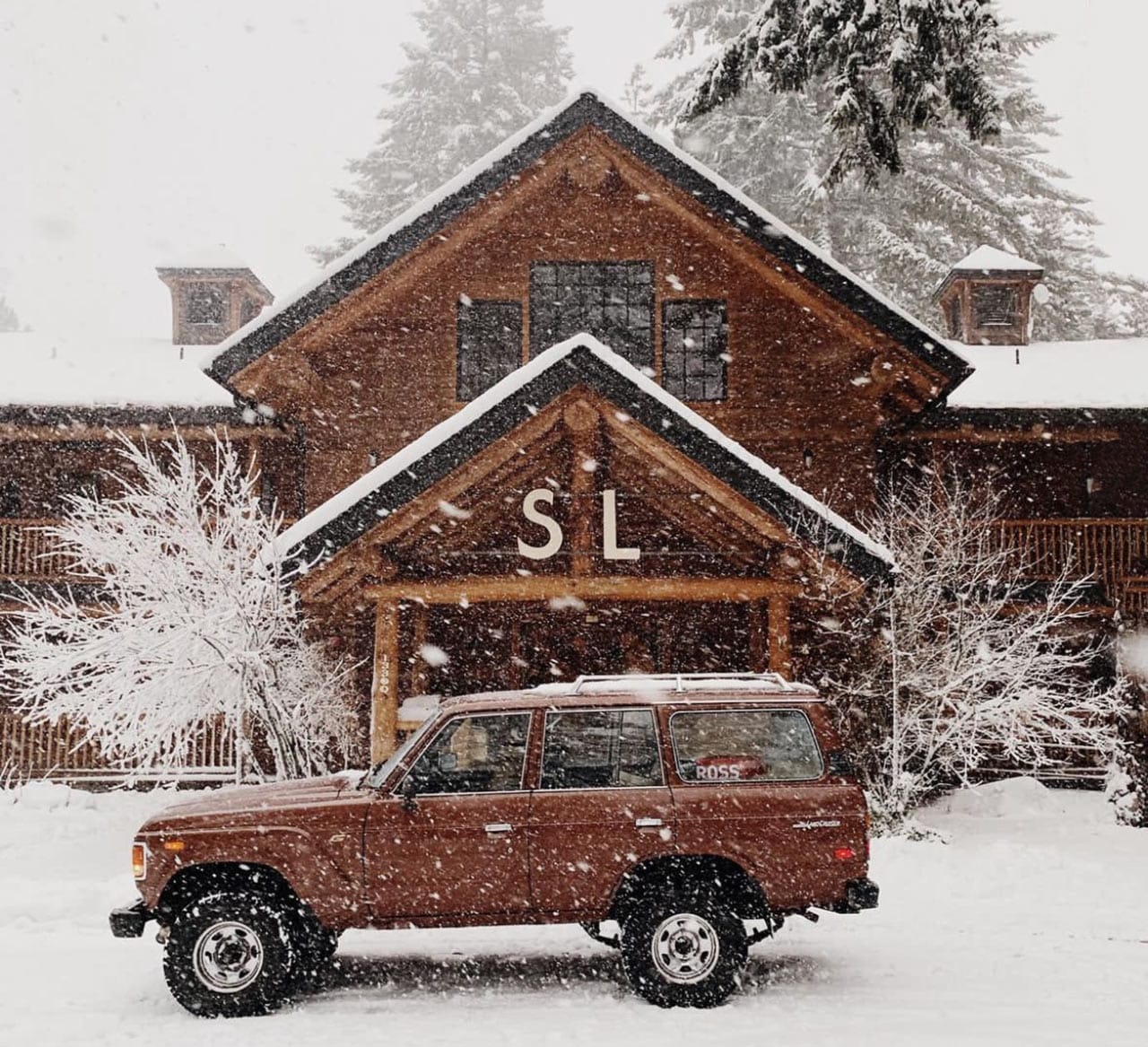 Front of Suttle Lodge in Winter