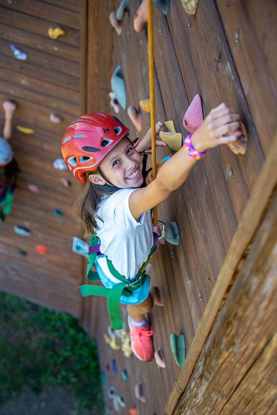 climber on wall