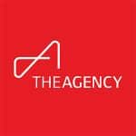 the agency bend logo red