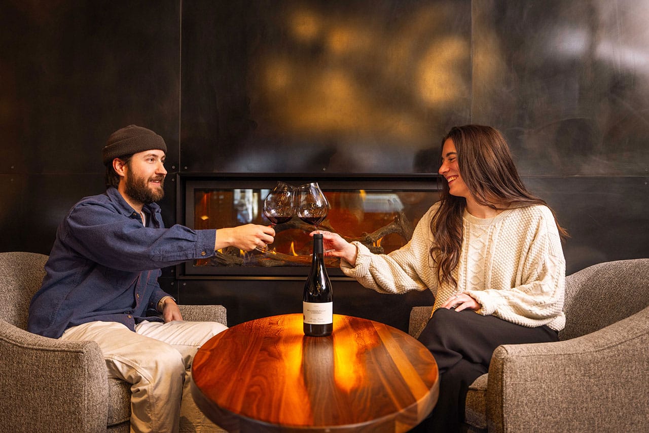 Willamette Valley Vineyards people with wine