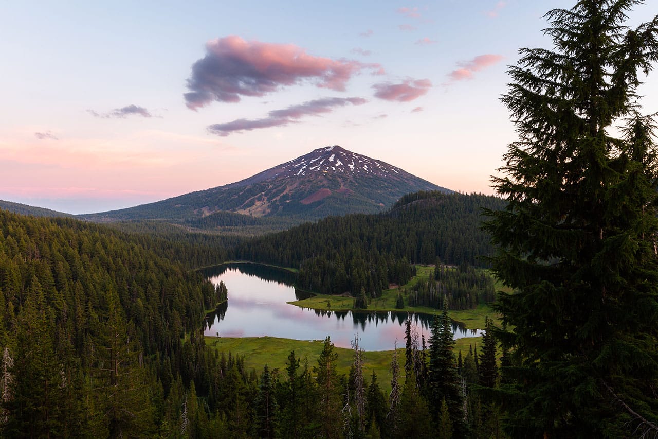Above Todd Lake off Cascade Lakes Highway in Oregon