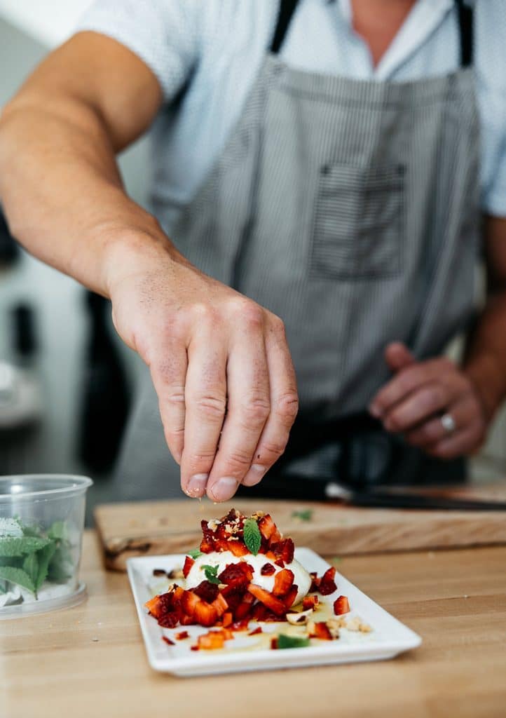Burrata Dish at FERM & fare Restaurant in Bend