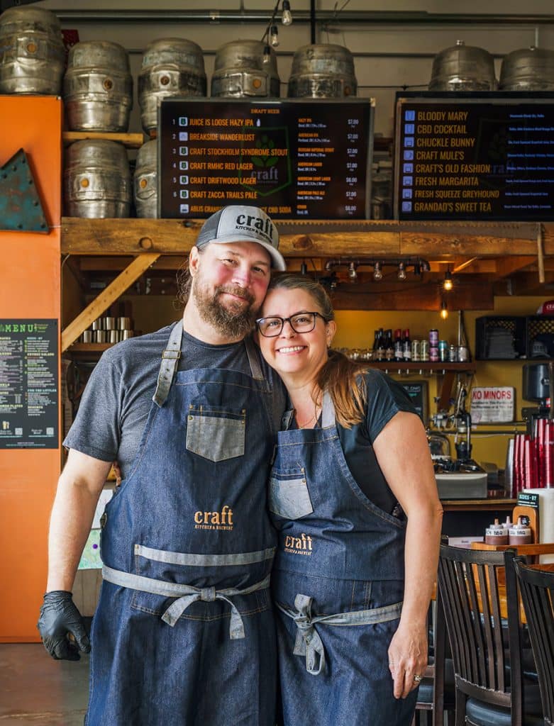Owners of Craft Kitchen Brewery in Bend Oregon