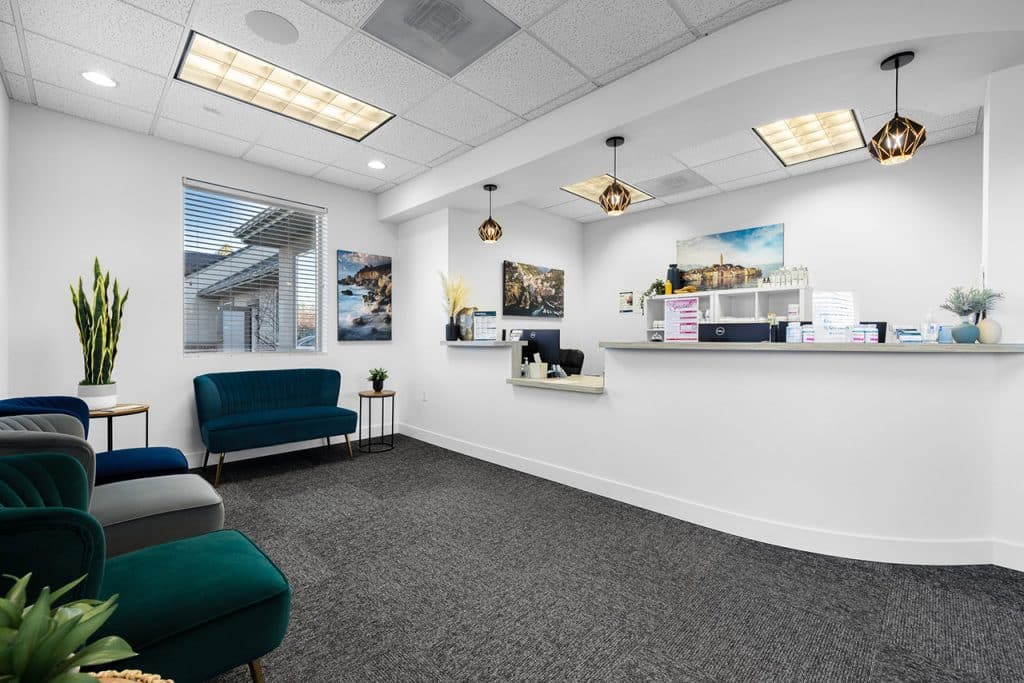 OnePeak Medical Reception area