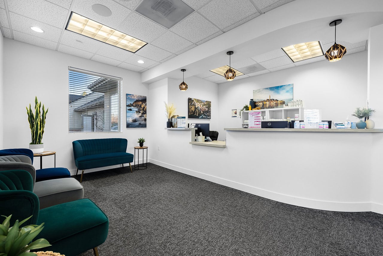 OnePeak Medical Reception area