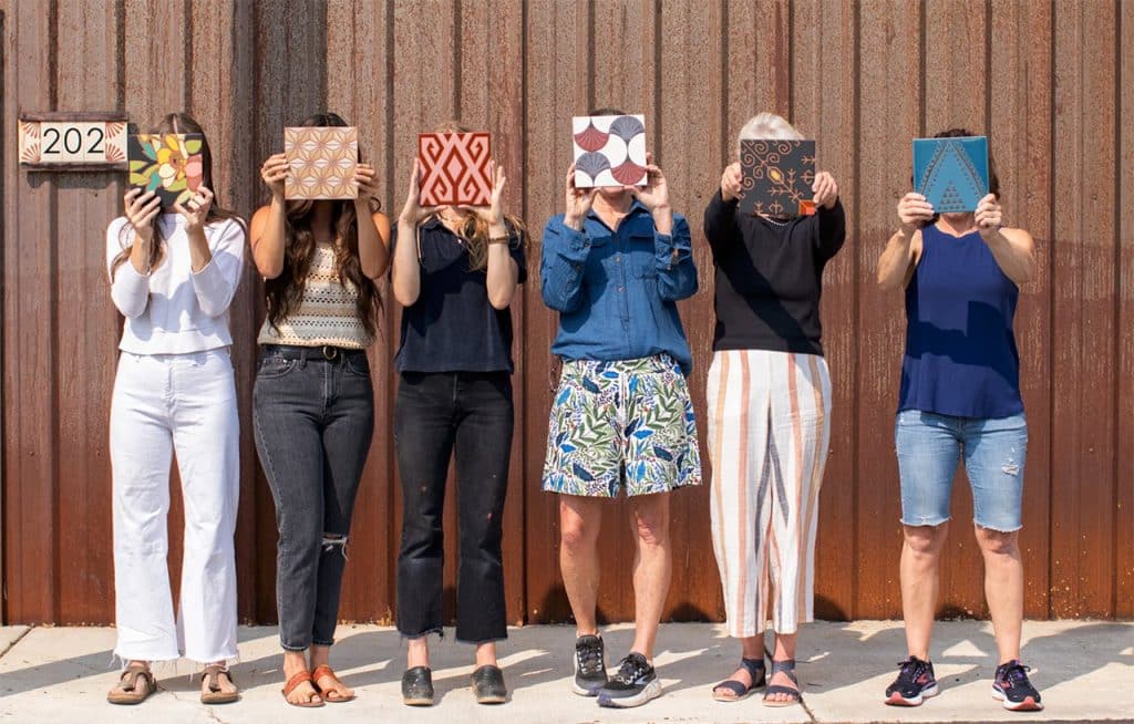 Kibak Tile Handmade in Sisters Oregon - showing a variety of tiles