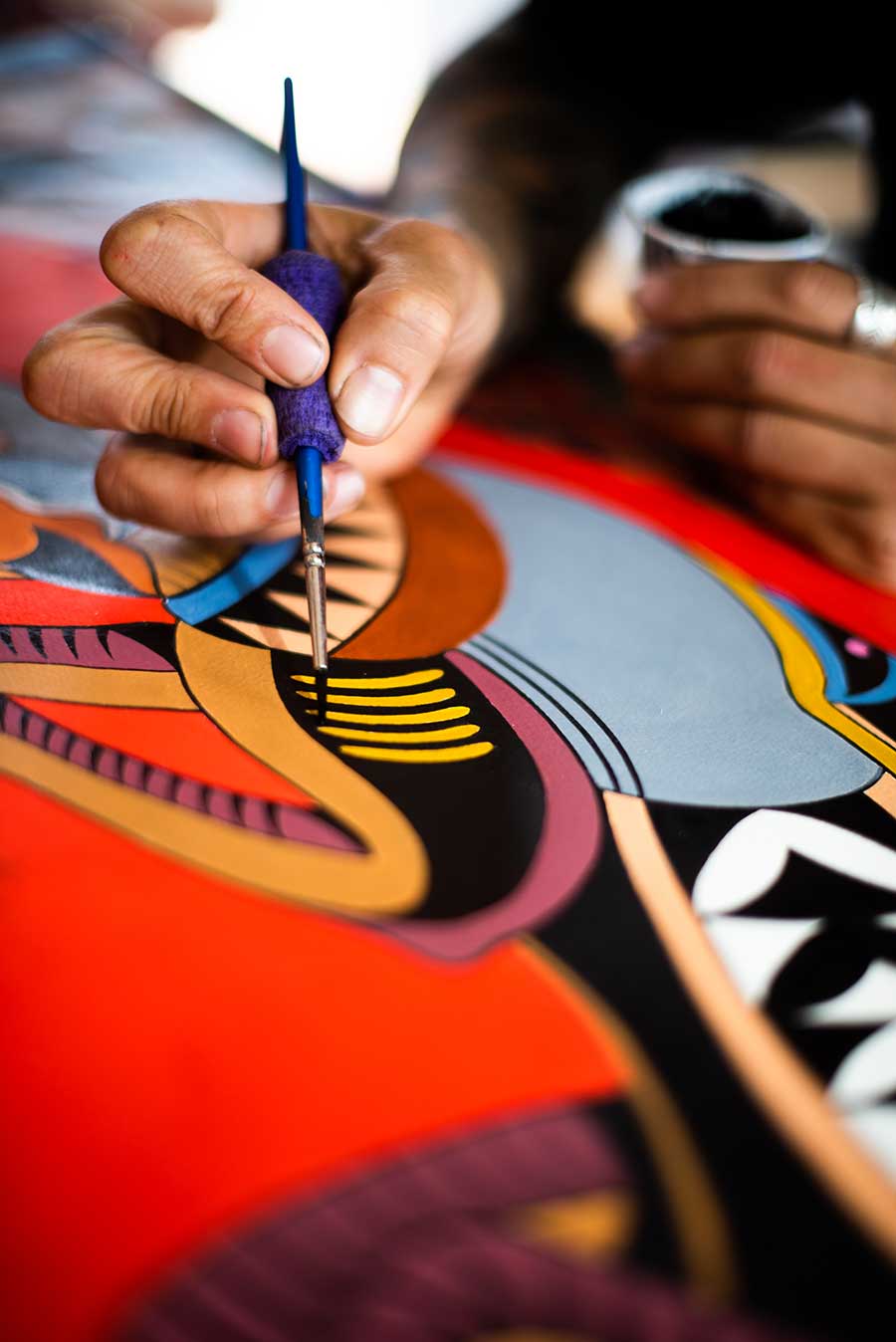 Roundhouse artist painting