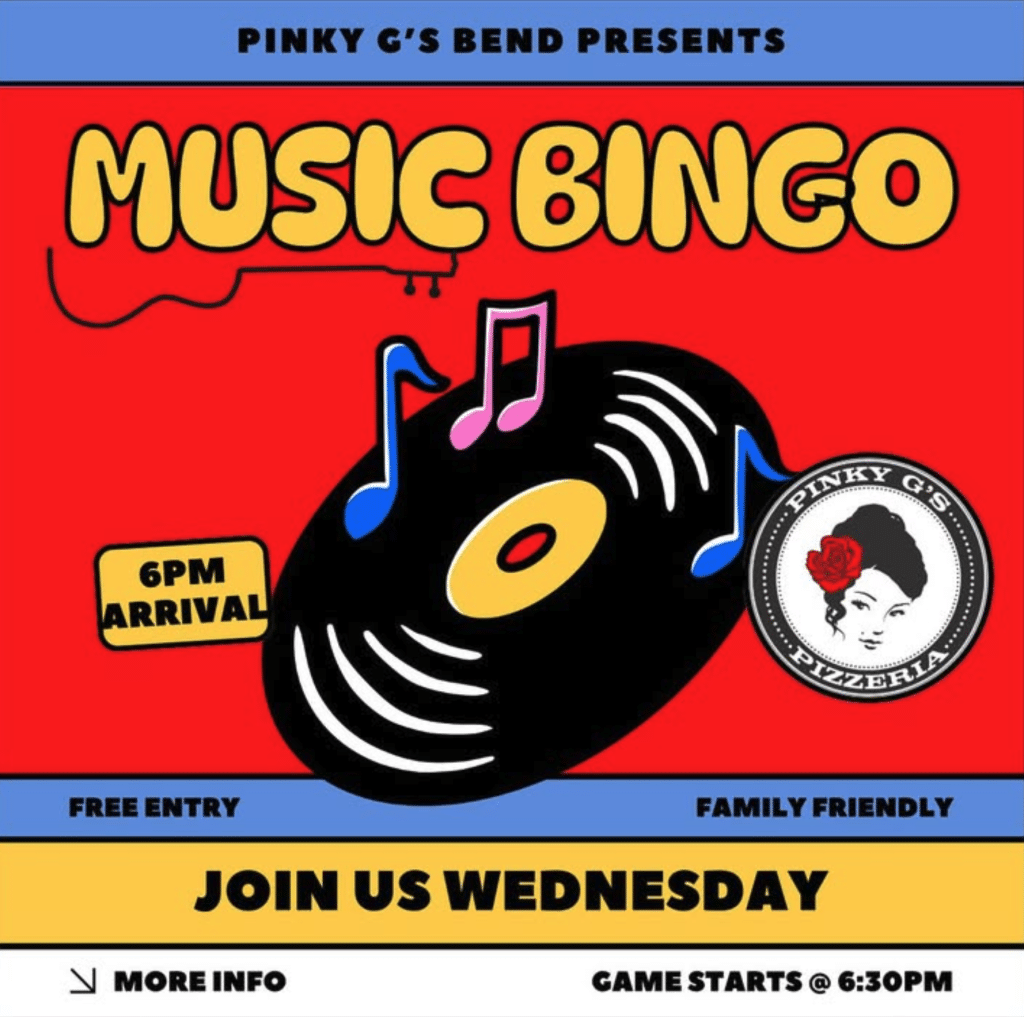 Pizzeria Music Bingo