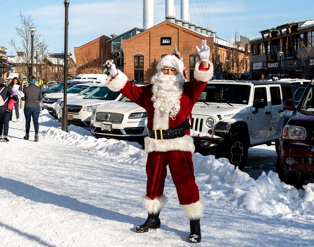 Santa Claus at the Old Mill District