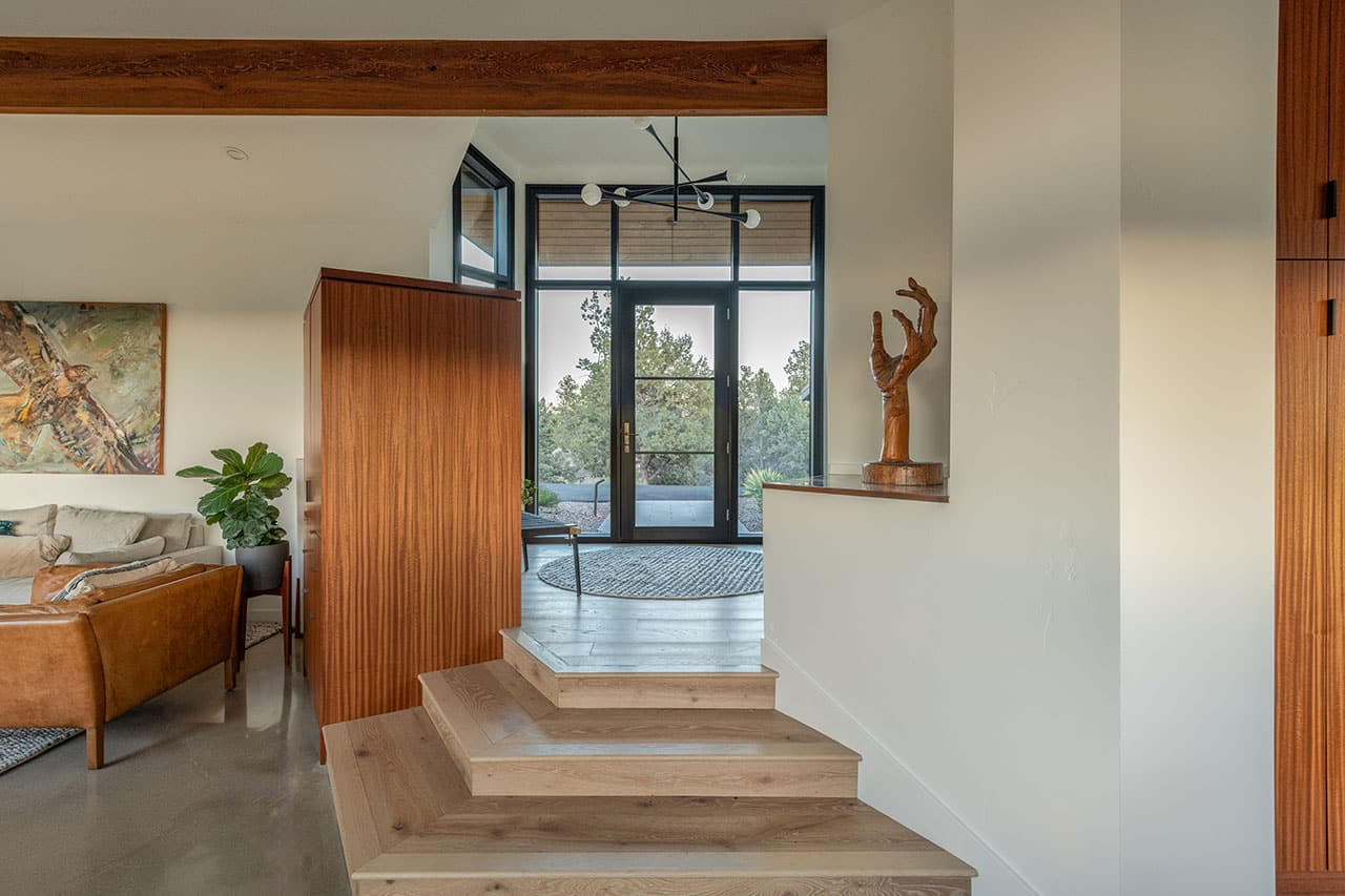 Stacy and Richard Lyon front room and door
