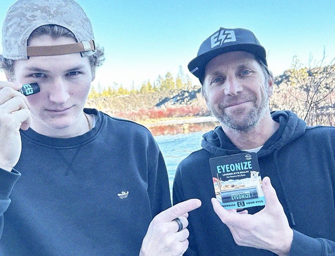 Jak Green and his son Sanjay, eyeonize