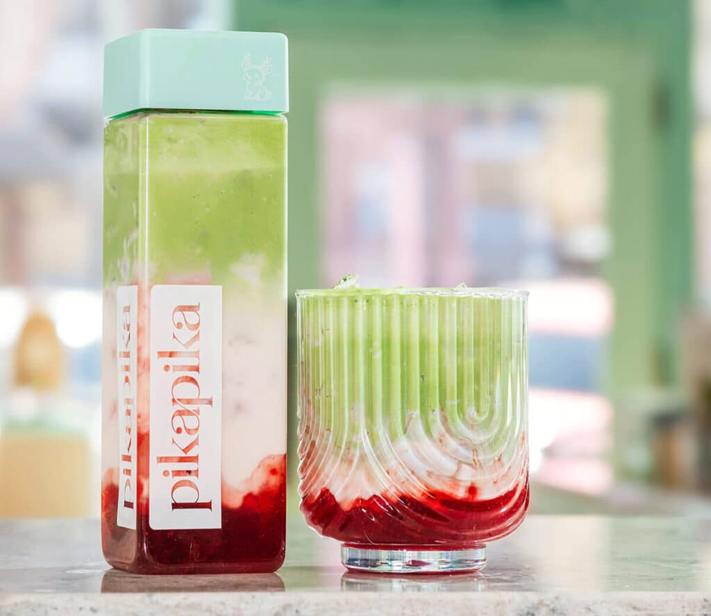 Try Pika Pika’s Strawberry Matcha Latte