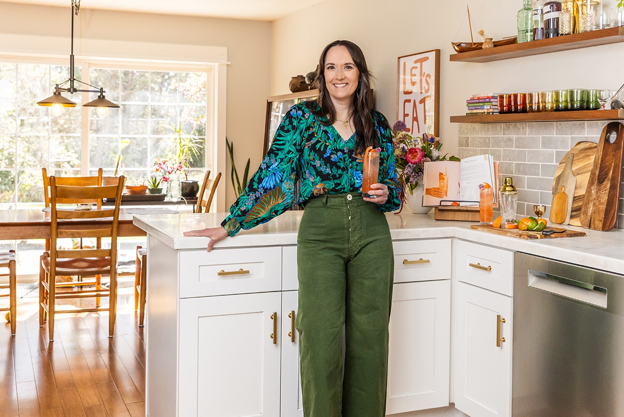 Alyson Brown creates flower infused cocktails