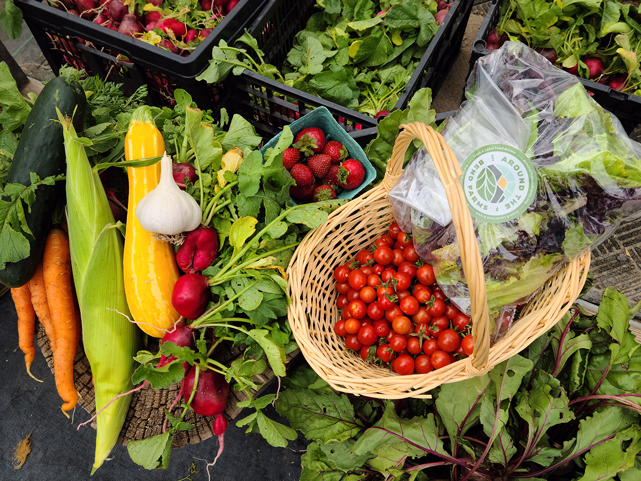 Fresh produce from Around the Bend Farms