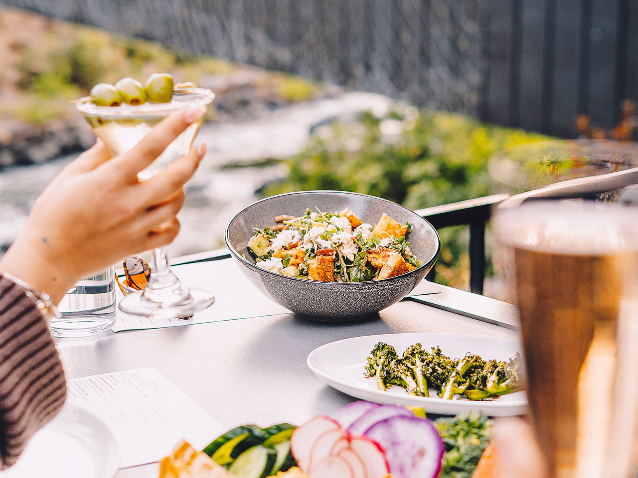 Dining at Currents at Riverhouse Lodge