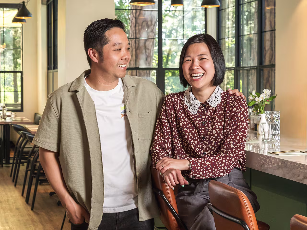 Krit Dangruenrat and Bua Karoon of Sen Thai Noodles and Hot Pot