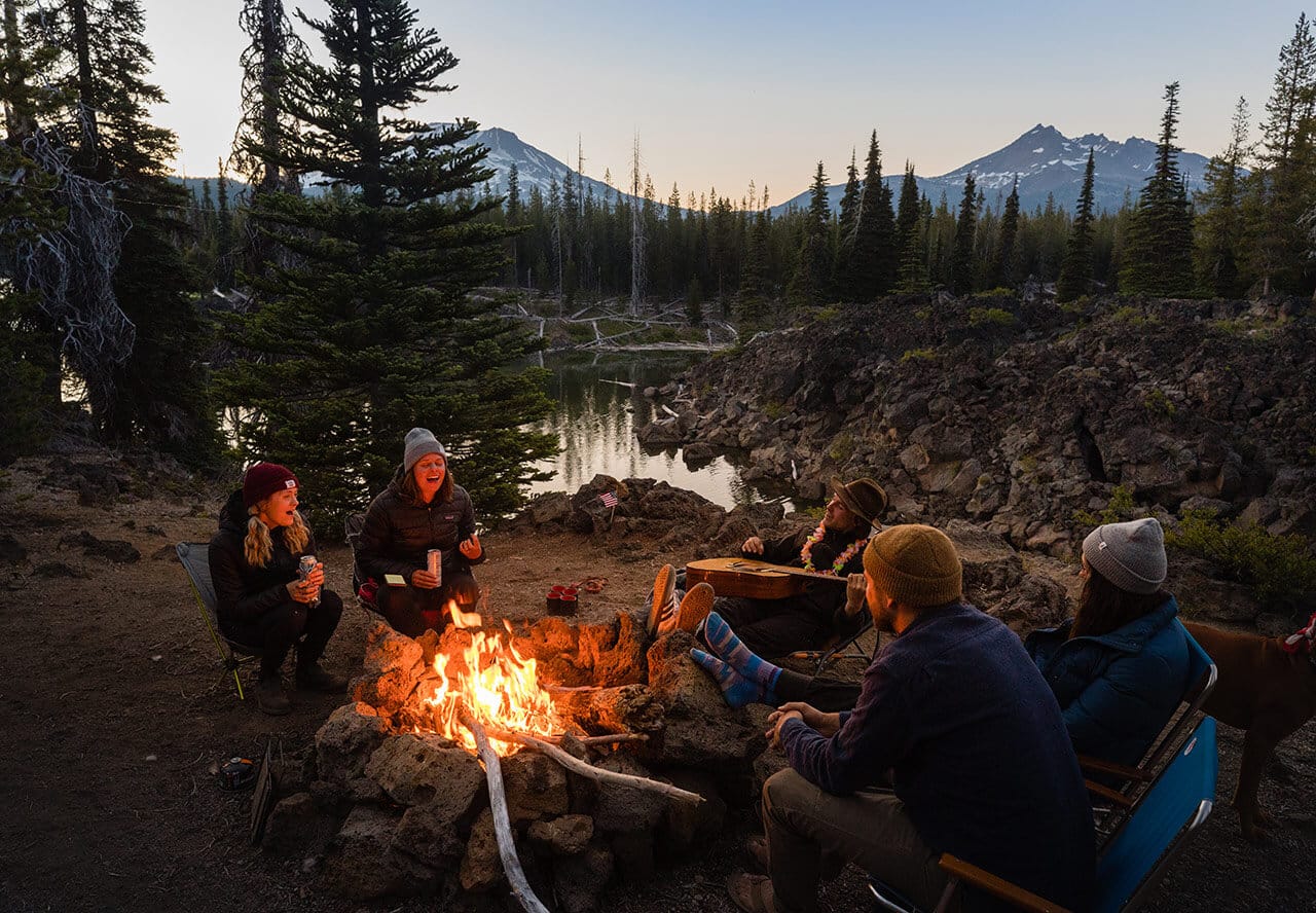 capmping group near Bend, Oregon