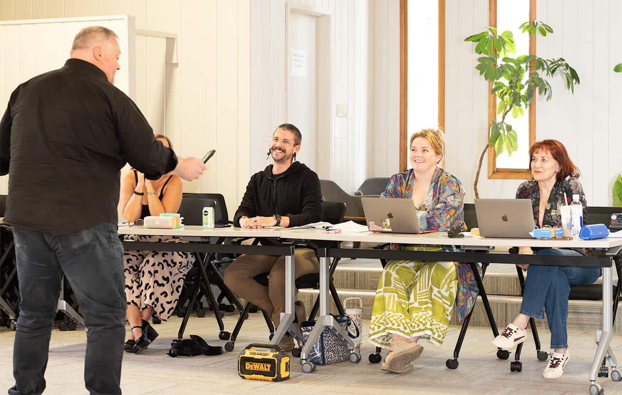 Judges at Theater in the Park auditions
