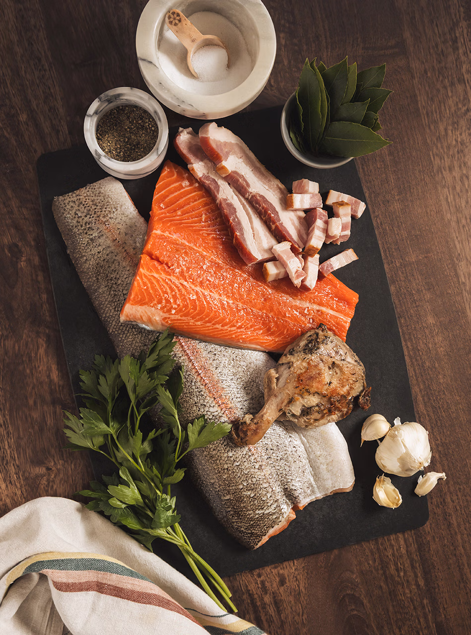 Ingredients to make Steelhead Garbure