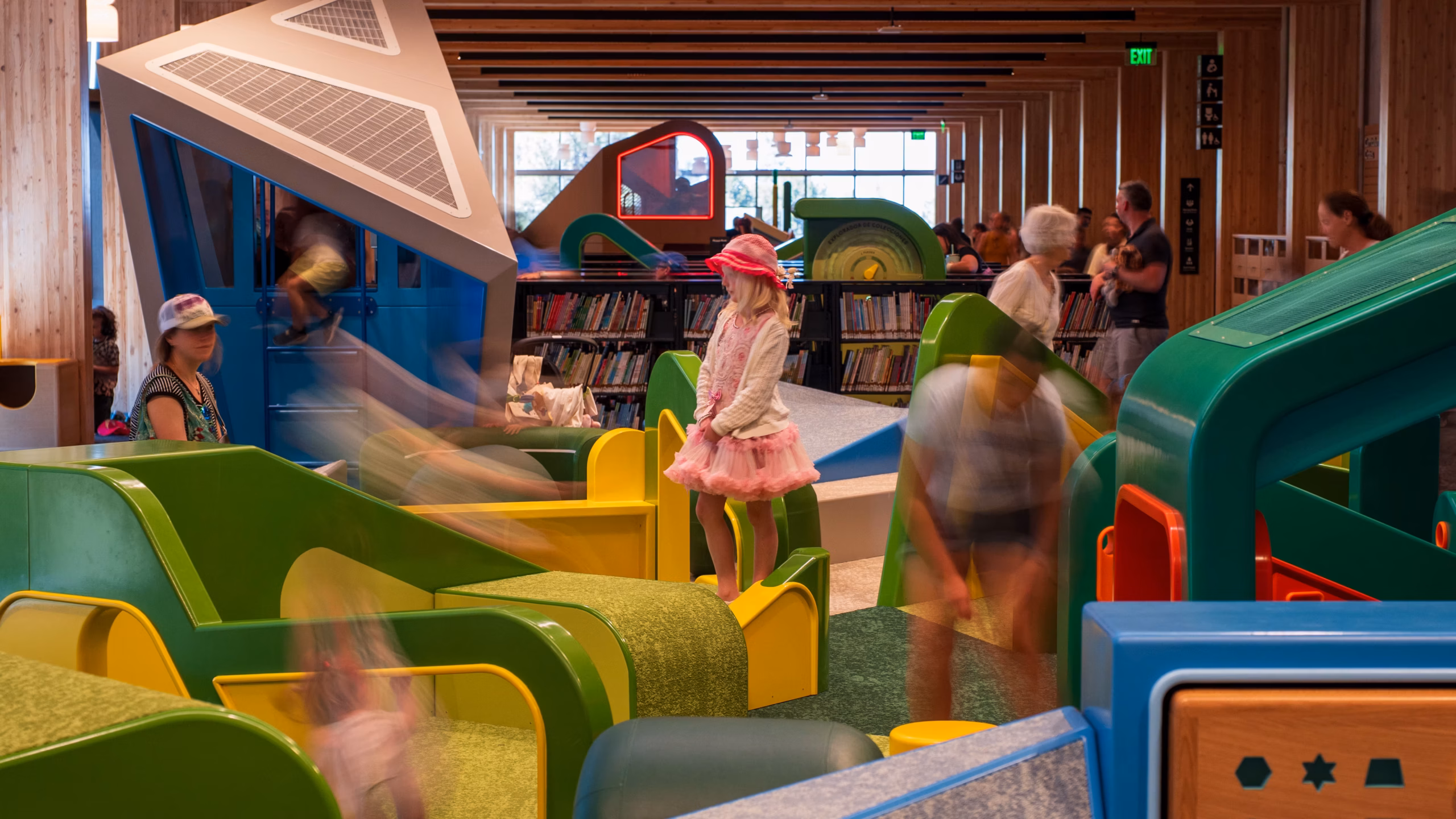 Children playing at the Central Library in Bend
