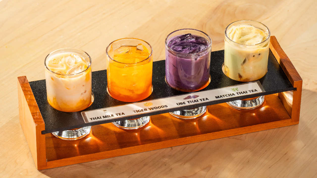 Thai Tea Flights at Sen Thai Noodles & Hot Pot