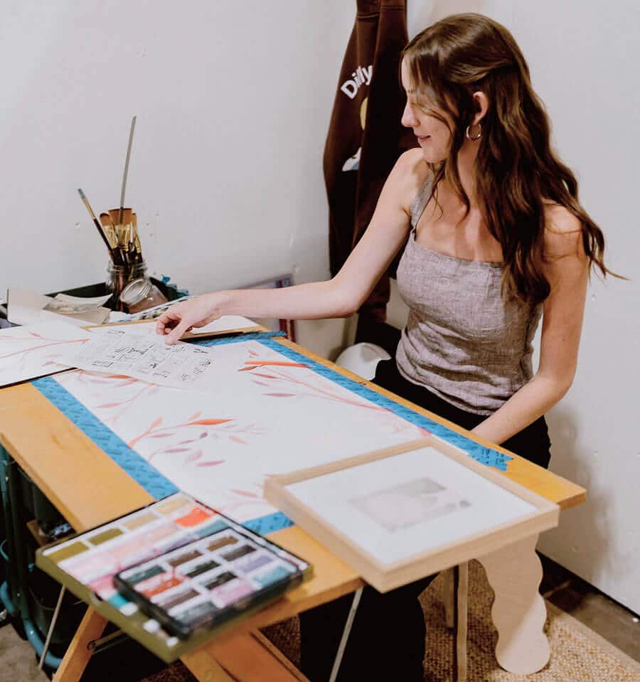 Open Arts Center studio artist, Hayley Purvis