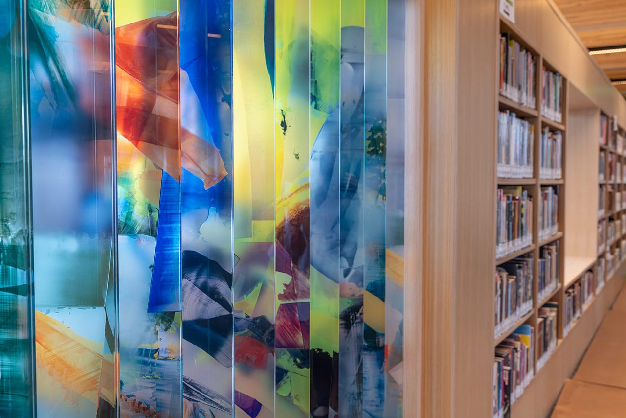 Art inside Bend's Central Library