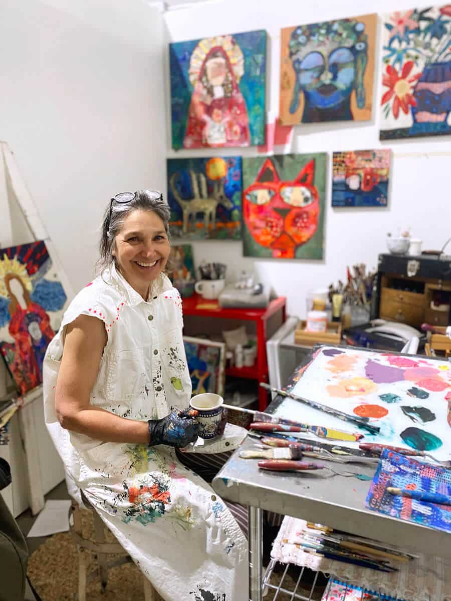 Open Arts Studio artist, Michele Barinaga Delisi