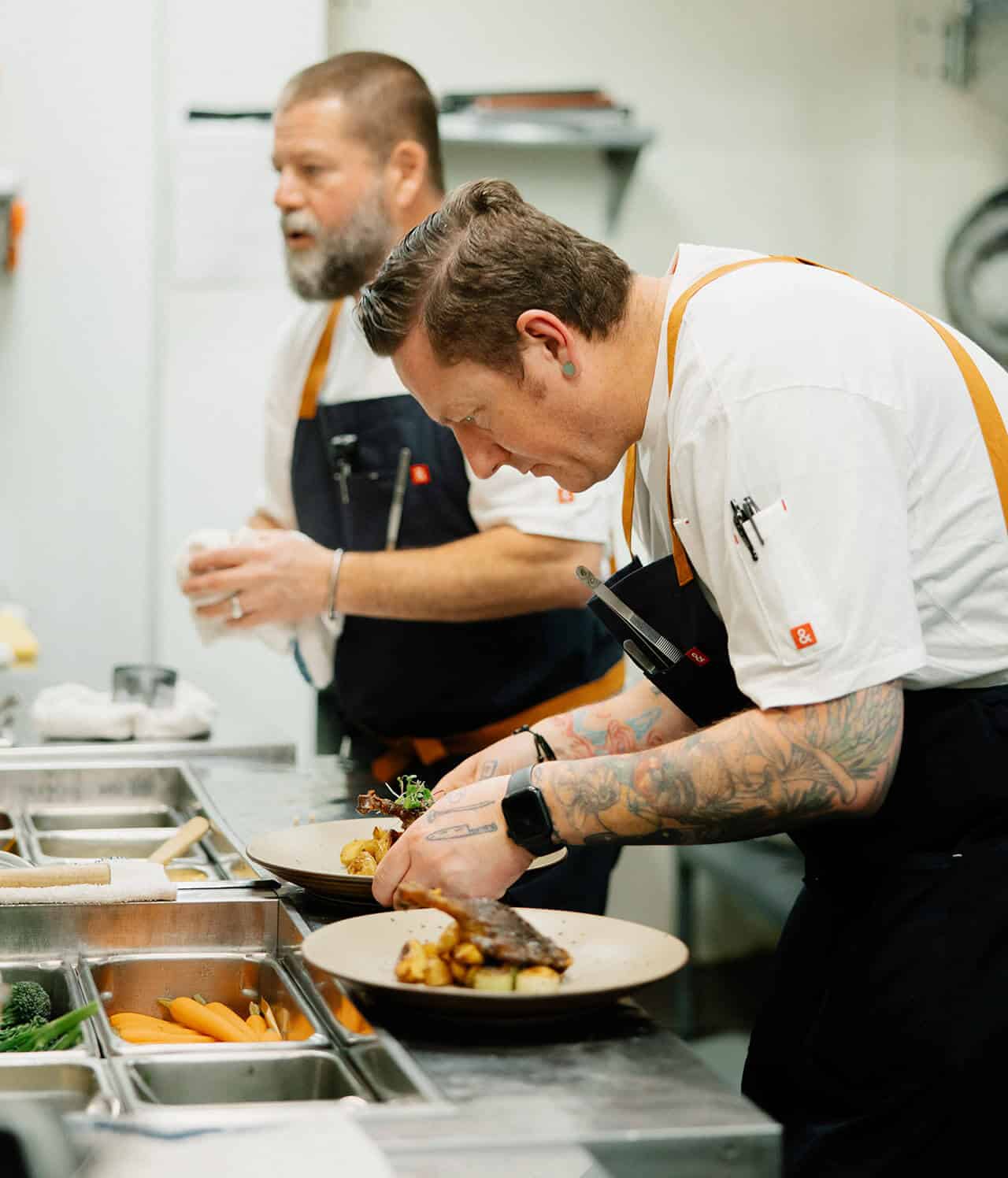 plating dishes at rosemary and fox