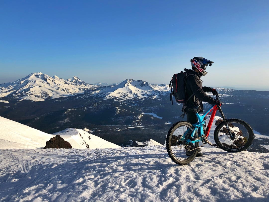 snow bike ride this winter in Bend, Oregon