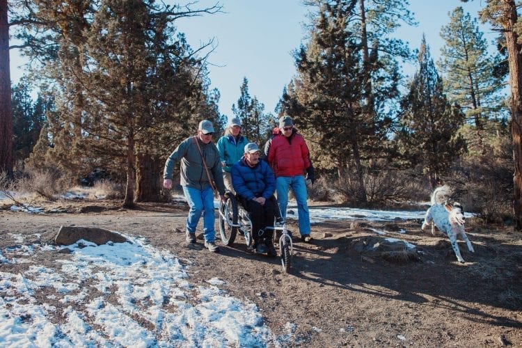 AdvenChair all-terrain wheelchair in Bend, Oregon