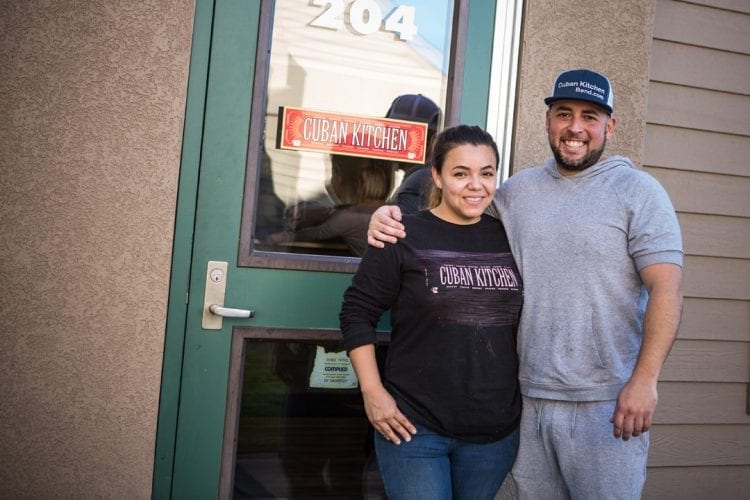 Cristina and Chris Rojas owners of Cuban Kitchen restaurant in Bend, Oregon