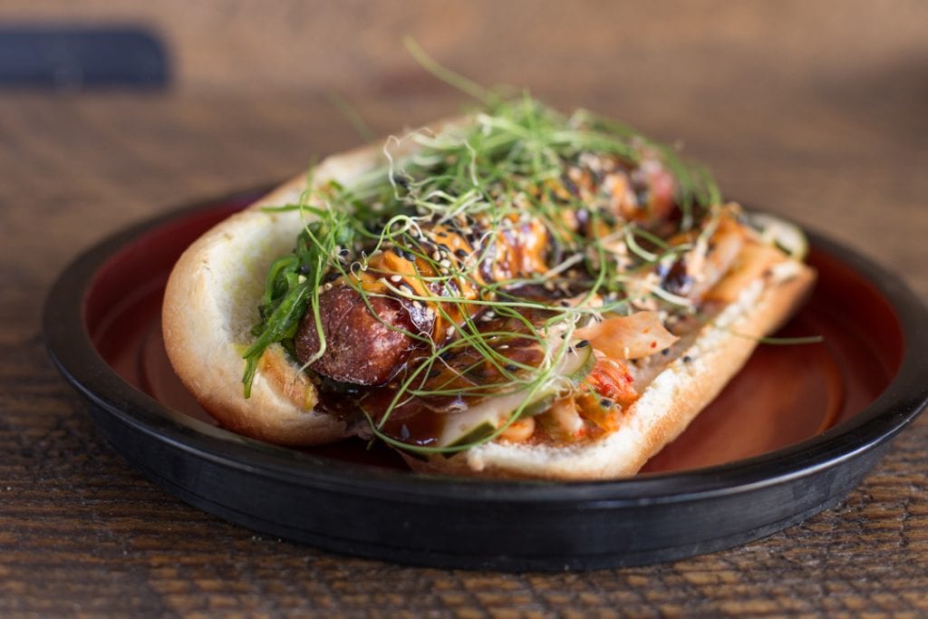 Kobayashi Hot Dog from Ronin Sushi at The Bite in Tumalo, Oregon