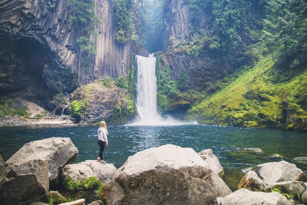 Toketee Falls on the Umpqua River in Southern Oregon