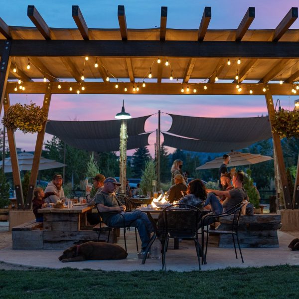Evening at On Tap Food Truck Lot in Bend, Oregon